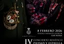 Las cornetas y tambores de Elevación y la Agrupación Musical de La Estrella, en el cartel del IV Concierto Benéfico Piedad y Estrella